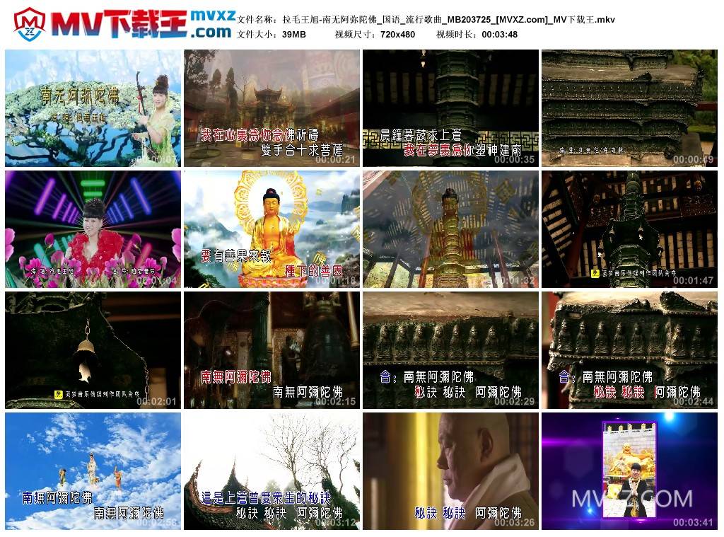 拉毛王旭-南无阿弥陀佛_国语_流行歌曲_MB203725